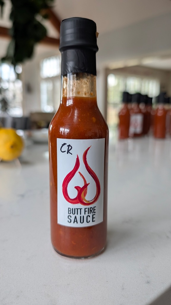 Butt Fire Sauce Bottle